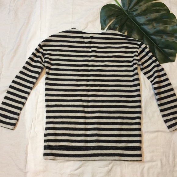 OLD NAVY | reverse weave striped top - Picture 3 of 6